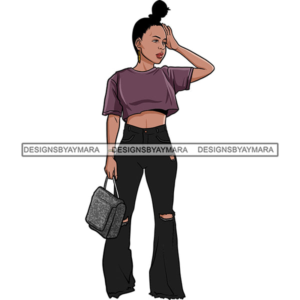 Pretty Woman Summer Fashion Dope Outfits Boss Lady Glamour New Trending .SVG Cut Files