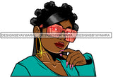 Afro Lola Boss Lady Flawless Strong Woman Attitude Long Nails Hipster Nubian Queen Melanin SVG Cutting Files For Silhouette Cricut and More