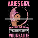 Aries Girl Knows More Than She Says SVG JPG PNG Vector Clipart Cricut Silhouette Cut Cutting