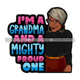 Grandma Mom Love Happy Mother's Day Celebration Granny Life Quotes Grey Short Hairstyle SVG JPG PNG Vector Clipart Cricut Silhouette Cut Cutting