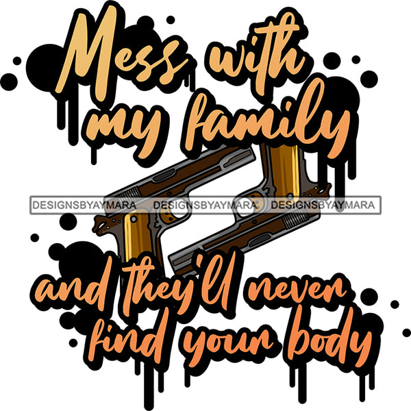Bundle 20 Protection Quotes Hand Gun Riffle Family Protect Vector Designs For T-Shirt and Other Products SVG PNG JPG Cut Files For Silhouette Cricut and More!
