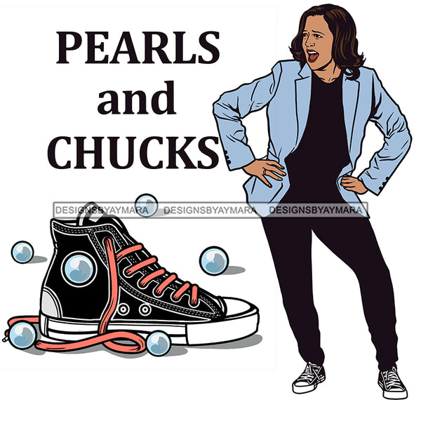 Pearls And Chucks JPG PNG  Clipart Cricut Silhouette Cut Cutting