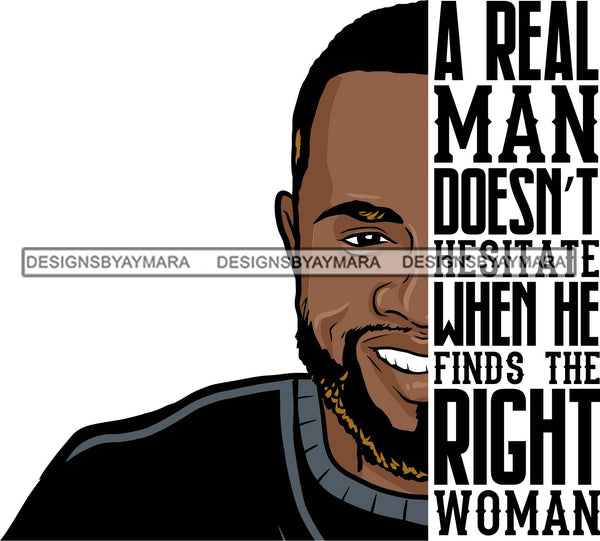 Bearded Handsome Man Life Quotes Half Face Quotes SVG Files For Cutting and More!