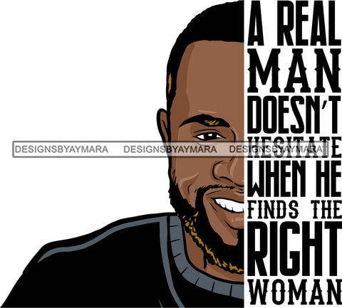 Bearded Handsome Man Life Quotes Half Face Quotes SVG Files For Cutting and More!