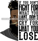 Bearded Handsome Man Life Quotes Half Face Quotes SVG Files For Cutting and More!