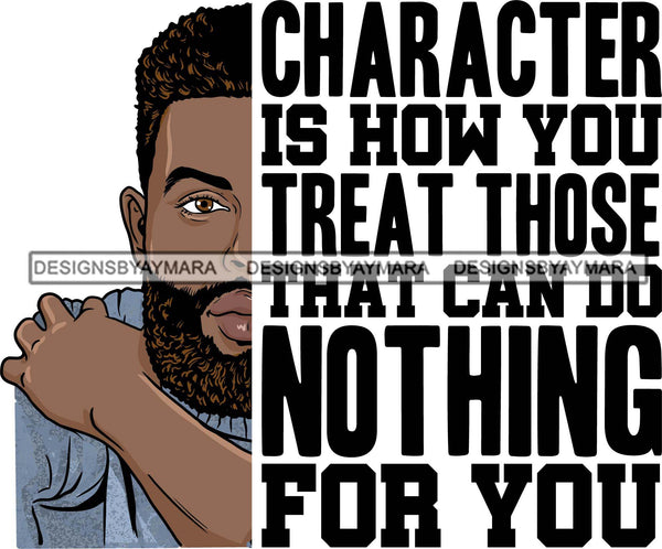 Bearded Handsome Man Life Quotes Half Face Quotes SVG Files For Cutting and More!