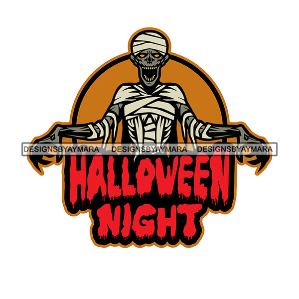 Halloween Trick Or Treat Scary Horror Holiday Spooky Mystery Creepy Graphics SVG Cutting Files For Silhouette Cricut and More