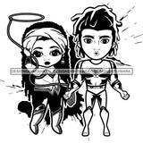 Bundle 20 Super Hero Boy and Girl Brother and Sister Red Splash Power Kids Children SVG JPG PNG Vector Clipart Cricut Silhouette Cut Cutting