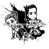 Bundle 20 Super Hero Boy and Girl Brother and Sister Red Splash Power Kids Children SVG JPG PNG Vector Clipart Cricut Silhouette Cut Cutting