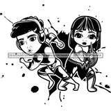 Bundle 20 Super Hero Boy and Girl Brother and Sister Red Splash Power Kids Children SVG JPG PNG Vector Clipart Cricut Silhouette Cut Cutting