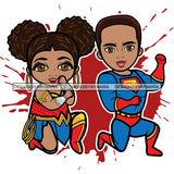 Bundle 20 Super Hero Boy and Girl Brother and Sister Red Splash Power Kids Children SVG JPG PNG Vector Clipart Cricut Silhouette Cut Cutting