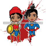 Bundle 20 Super Hero Boy and Girl Brother and Sister Red Splash Power Kids Children SVG JPG PNG Vector Clipart Cricut Silhouette Cut Cutting