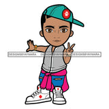 Toddler Baby Boy Dancing Hip Hop Swag Sneakers Cool Jogging Pants NY Fashion Flow SVG JPG PNG Vector Clipart Cricut Silhouette Cut Cutting