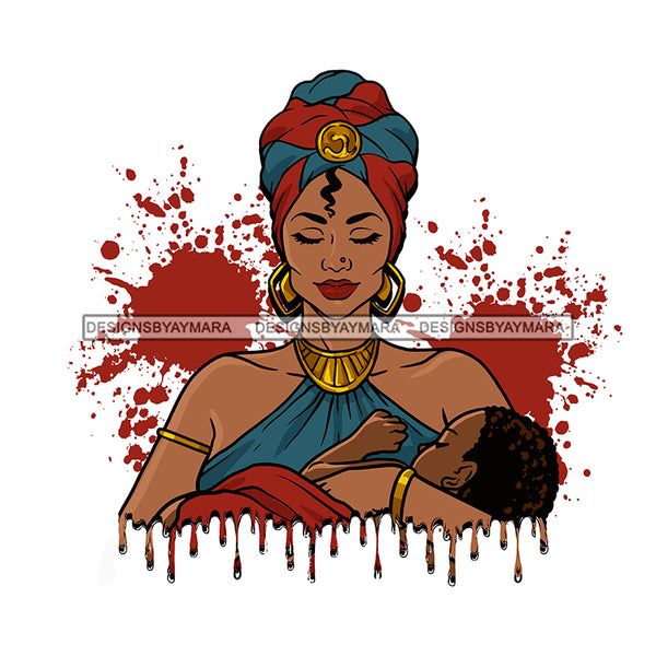 Splash Dripping Black Mother And Child Mother And Son JPG PNG  Clipart Cricut Silhouette Cut Cutting