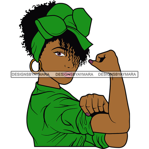 Woman Flexing Arms We can Do It Strong Independent Lady .SVG Cutting Files For Silhouette and Cricut and More!