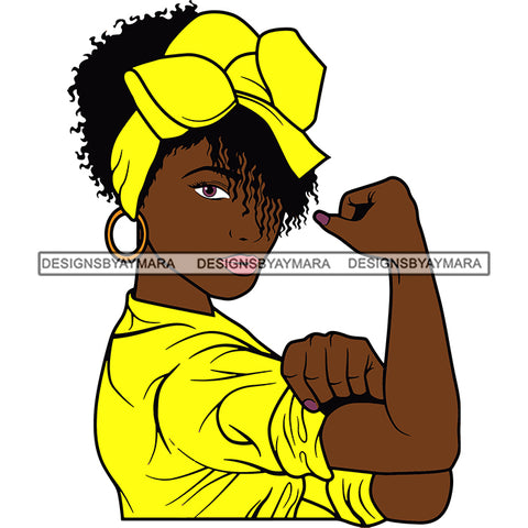Woman Flexing Arms We can Do It Strong Independent Lady .SVG Cutting Files For Silhouette and Cricut and More!