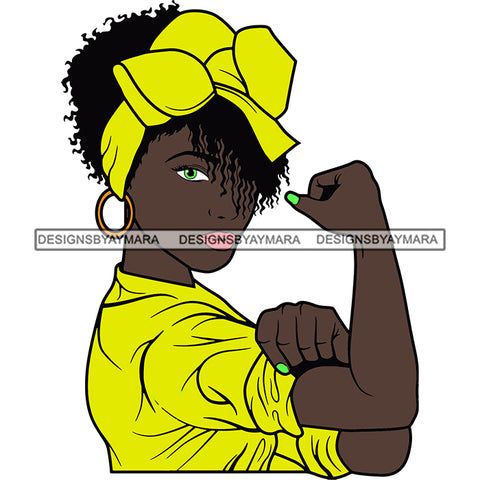 Woman Flexing Arms We can Do It Strong Independent Lady .SVG Cutting Files For Silhouette and Cricut and More!