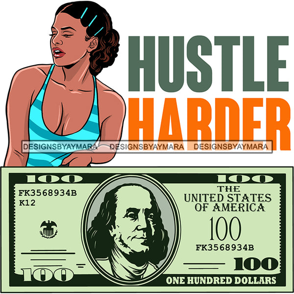 Afro Badass Goddess Hustle Woman Money Maker .SVG Cutting Files For Silhouette and Cricut and More!