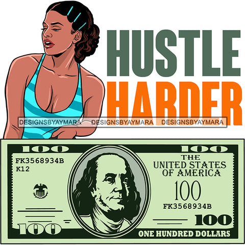 Afro Badass Goddess Hustle Woman Money Maker .SVG Cutting Files For Silhouette and Cricut and More!