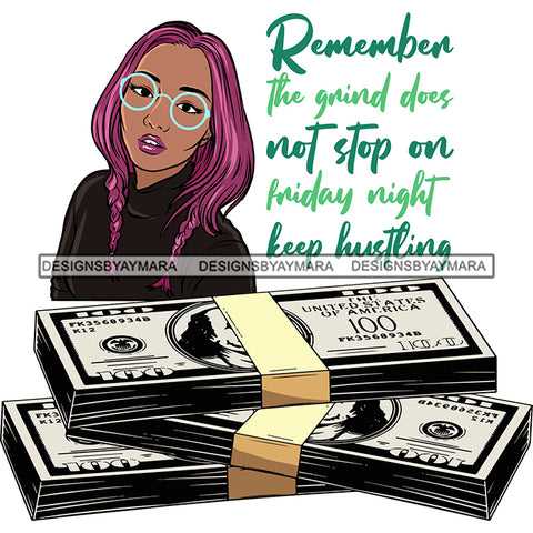 Afro Badass Goddess Hustle Woman Money Maker .SVG Cutting Files For Silhouette and Cricut and More!