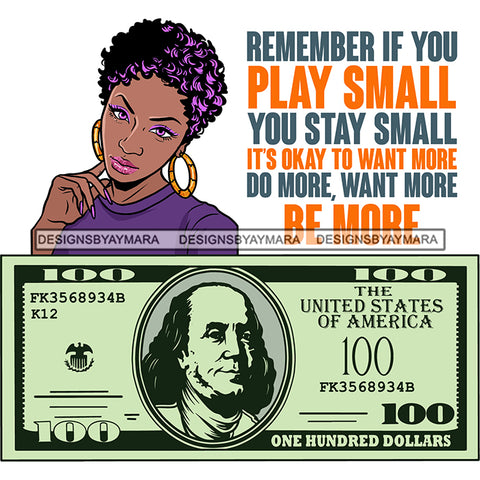 Afro Badass Goddess Hustle Woman Money Maker .SVG Cutting Files For Silhouette and Cricut and More!