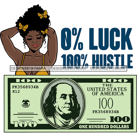 Afro Badass Goddess Hustle Woman Money Maker .SVG Cutting Files For Silhouette and Cricut and More!