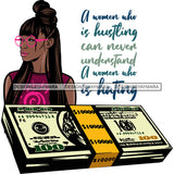 Afro Badass Goddess Hustle Woman Money Maker .SVG Cutting Files For Silhouette and Cricut and More!