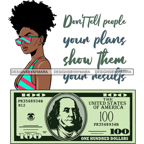 Afro Badass Goddess Hustle Woman Money Maker .SVG Cutting Files For Silhouette and Cricut and More!