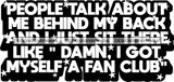 Hustle Quotes People Talk Behind Back B/W SVG Cutting Files For Silhouette Cricut