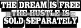 Hustle Quotes Dream Free Imagination Focused Intelligent Motivated B/W SVG Cutting Files For Silhouette Cricut