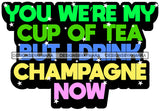 Hustle Quotes Woman I Drink Champagne Intelligent Motivated B/W SVG Cutting Files For Silhouette Cricut