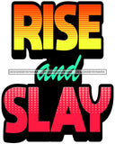 Hustle Quotes Rise Slay Focused Intelligent Motivated  SVG Cutting Files For Silhouette Cricut