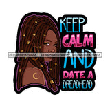 Pretty Afro Woman Jamaica Rasta Love Locs Hairstyle White Background SVG JPG PNG Vector Clipart Cricut Silhouette Cut Cutting