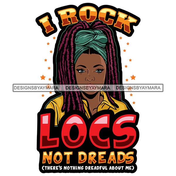 Pretty Afro Woman Lovely Headwrap Love Locs Hairstyle White Background SVG JPG PNG Vector Clipart Cricut Silhouette Cut Cutting