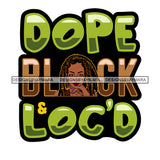 Pretty Afro Woman Hoop Earrings Love Locs Hairstyle White Background SVG JPG PNG Vector Clipart Cricut Silhouette Cut Cutting