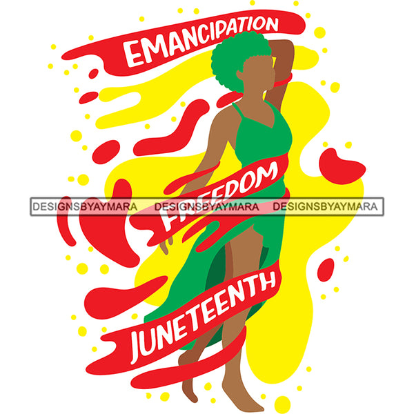 Juneteenth Black History Slavery June 19 Justice Freeish Since 1865 Freedom 1865 Emancipation Equality Independence Proclamation SVG JPG PNG Vector Cricut Silhouette Cutting