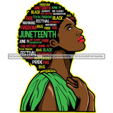Juneteenth Black History Slavery June 19 Justice Freeish Since 1865 Freedom 1865 Emancipation Equality Independence Proclamation SVG JPG PNG Vector Cricut Silhouette Cutting