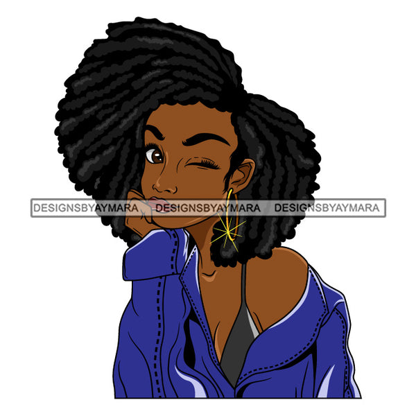 Bundle 5 Afro Beautiful Lola Hand In Face Queen Boss Lady Black Woman Nubian Melanin Popping SVG Cutting Files For Silhouette Cricut and More