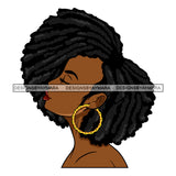 Bundle 5 Afro Beautiful Lola Looking Up Queen Boss Lady Black Woman Nubian Melanin Popping SVG Cutting Files For Silhouette Cricut and More