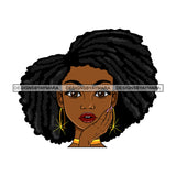 Bundle 5 Afro Beautiful Lola Hand In Face Queen Boss Lady Black Woman Nubian Melanin Popping SVG Cutting Files For Silhouette Cricut and More