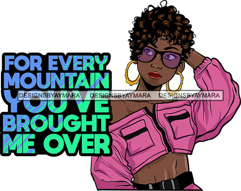 Afro Lola Life Quotes Black Woman With A Purpose God Lover SVG Cutting Files For Cricut Silhouette and More!