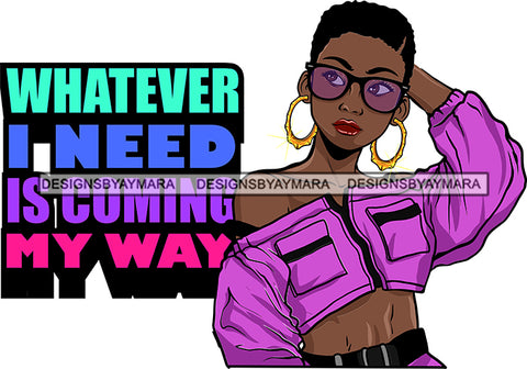 Afro Lola Life Quotes Black Woman With A Purpose God Lover SVG Cutting Files For Cricut Silhouette and More!