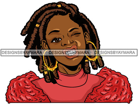 Afro Lola Urban Babe Hot Girl Black Woman Face Swag Bamboo Earrings Hip Hop Girl .SVG Cutting Files For Silhouette Cricut and More!