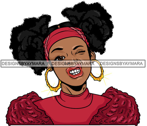 Afro Lola Urban Babe Hot Girl Black Woman Face Swag Bamboo Earrings Hip Hop Girl .SVG Cutting Files For Silhouette Cricut and More!