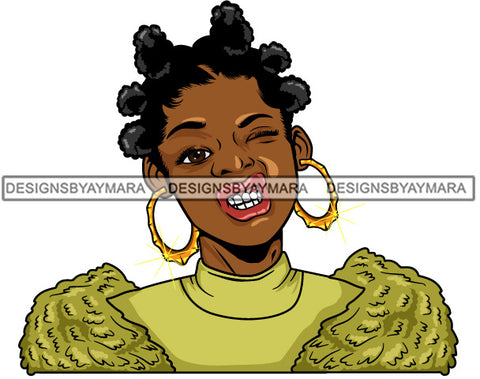 Afro Lola Urban Babe Hot Girl Black Woman Face Swag Bamboo Earrings Hip Hop Girl .SVG Cutting Files For Silhouette Cricut and More!
