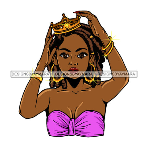 Afro Beautiful Lola Queen Boss Lady Black Woman Nubian Melanin Popping  SVG Cutting Files For Silhouette Cricut and More
