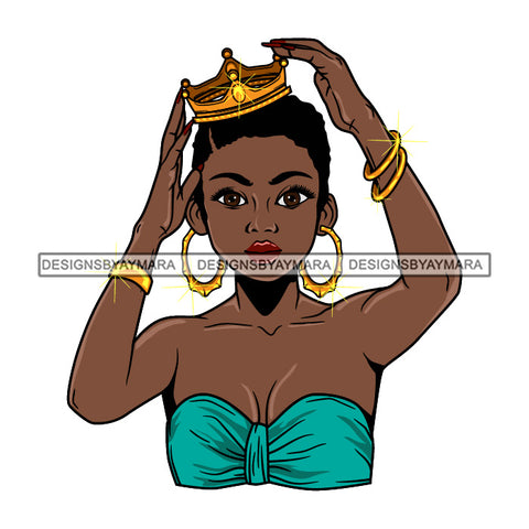 Afro Beautiful Lola Queen Boss Lady Black Woman Nubian Melanin Popping  SVG Cutting Files For Silhouette Cricut and More