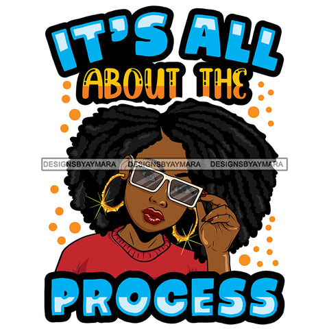 Afro Black Woman Portrait Life Quote Sunglasses Red Top Afro Hairstyle SVG JPG PNG Vector Designs Cutting Files For Circuit Silhouette