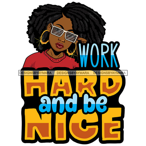 Afro Black Woman Portrait Life Quote Sunglasses Red Top Afro Hairstyle SVG JPG PNG Vector Designs Cutting Files For Circuit Silhouette