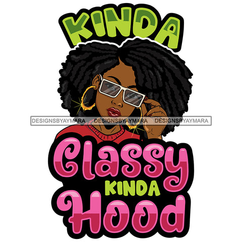 Afro Black Woman Portrait Life Quote Sunglasses Red Top Afro Hairstyle SVG JPG PNG Vector Designs Cutting Files For Circuit Silhouette